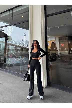 ساق شلواری مشکی زنانه بافتنی DNDO WEAR - کد 905839823