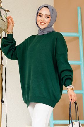تونیک حجاب سبز زنانه پنبه ای Neva Style - کد 882557172