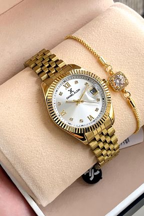 ساعت مچی طلائی زنانه 31-35 میلی متر Daniel Klein - کد 260995568
