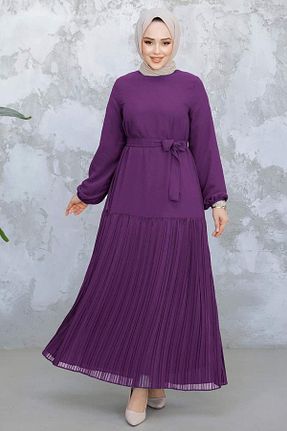 لباس حجاب بنفش زنانه رگولار Neva Style - کد 898829244