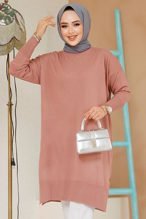 تونیک حجاب صورتی زنانه پنبه ای Neva Style - کد 882557171
