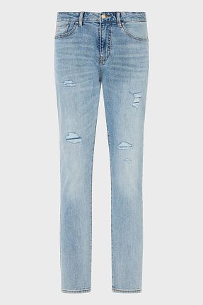 شلوار جین متالیک مردانه پاچه تنگ Armani Exchange - کد 926642306
