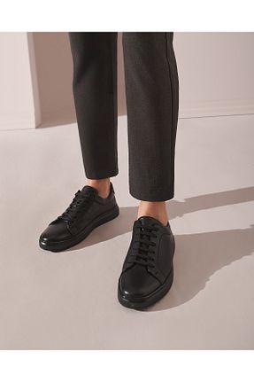 کفش کژوال مشکی مردانه چرم خالص Hotiç - کد 897228020