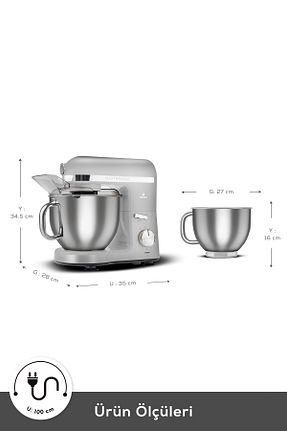 میکسر و ست میکسر سفید 1501 - 2200 Watt Karaca - کد 360412516