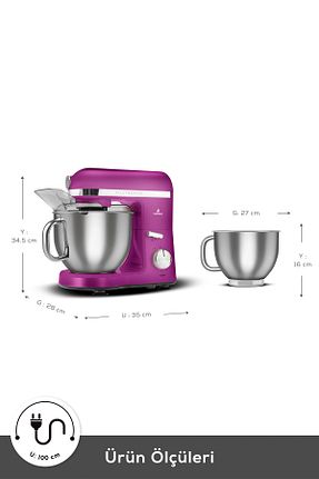 میکسر و ست میکسر بنفش 1501 - 2200 Watt Karaca - کد 866175809