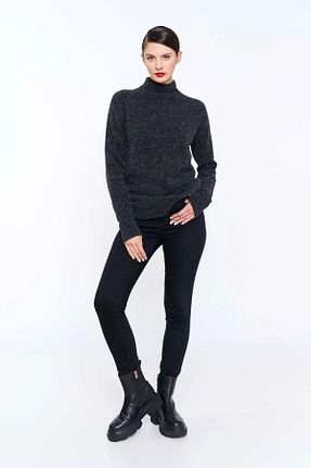 پلیور طوسی زنانه ساده EUROFASHION - کد 926539910