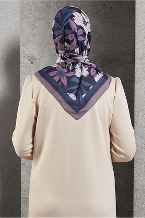 روسری بنفش پلی استر Alvina - کد 889867145