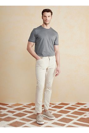 شلوار بژ مردانه پاچه ساده BROOKS BROTHERS - کد 926544586