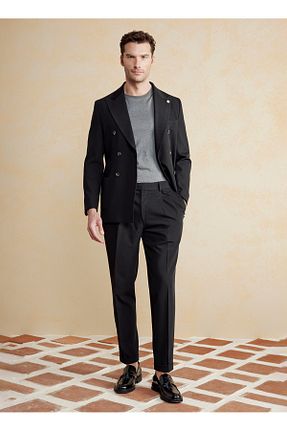 شلوار مشکی مردانه پاچه ساده BROOKS BROTHERS - کد 926544655
