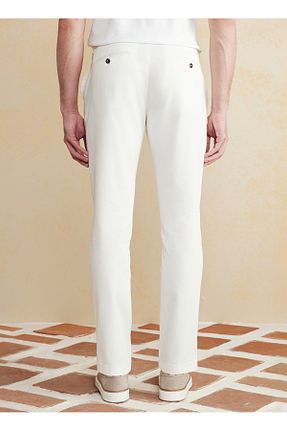 شلوار سفید مردانه پاچه ساده BROOKS BROTHERS - کد 926544589