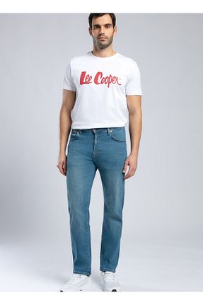 شلوار جین سفید مردانه پاچه ساده Lee Cooper - کد 926545090