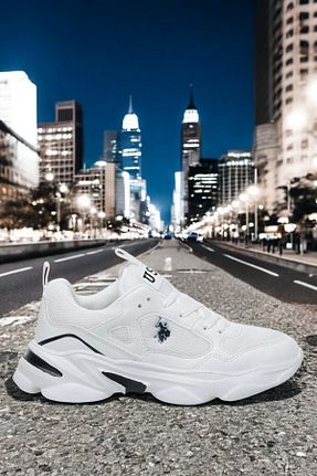 کفش اسنیکر سفید زنانه بند دار U.S. Polo Assn. - کد 926558699