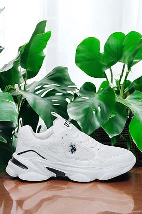 کفش اسنیکر سفید زنانه بند دار U.S. Polo Assn. - کد 926562945