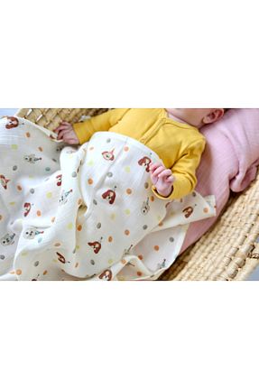پارچه موسیلین سفید The Little Leo - کد 899924255