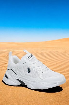 کفش اسنیکر سفید زنانه بند دار U.S. Polo Assn. - کد 926557537
