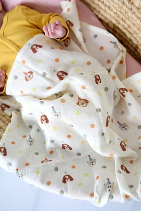 پارچه موسیلین سفید The Little Leo - کد 899924255
