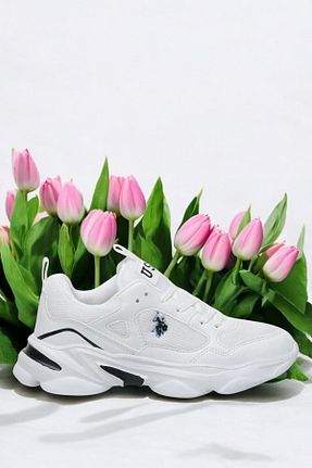 کفش اسنیکر سفید زنانه بند دار U.S. Polo Assn. - کد 926555620