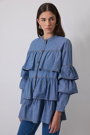 کت حجاب آبی زنانه Relaxed Touche Prive - کد 926562771