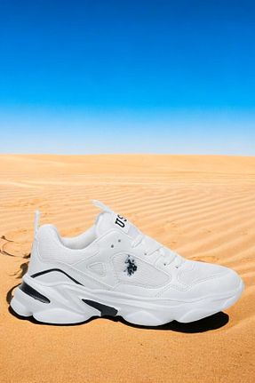 کفش اسنیکر سفید زنانه بند دار U.S. Polo Assn. - کد 926557537