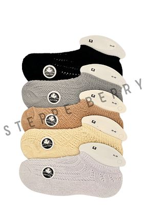 جوراب رنگی زنانه پنبه ای STEPPE BERRY - کد 926566860
