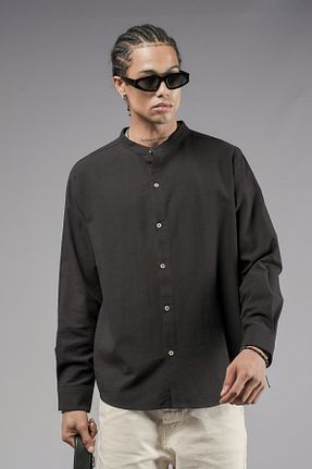 پیراهن مشکی مردانه رگولار Butik - کد 926567075