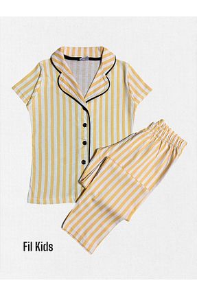 ست لباس راحتی زرد بچه گانه %100 پنبه Fil Kids - کد 926569286