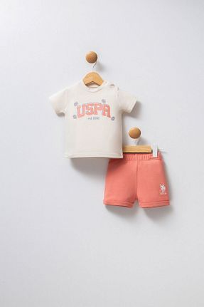 ست بالاتنه و پائین تنه نباتی بچه گانه بافتنی U.S. Polo Assn. - کد 926571434