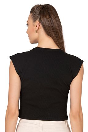 بلوز مشکی زنانه ساده ÖZKAN underwear - کد 926689470