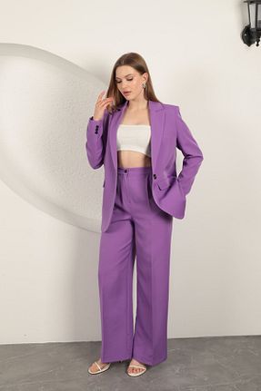 شلوار بنفش زنانه پارچه Remon - کد 926574714