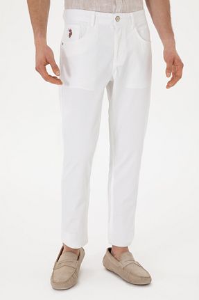شلوار سفید مردانه بافتنی U.S. Polo Assn. - کد 926572576