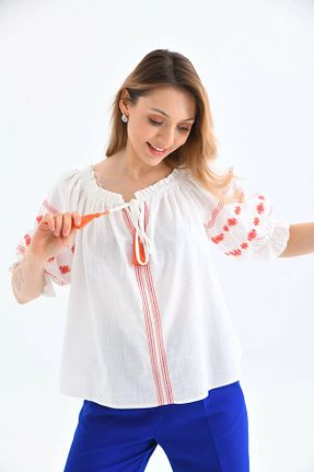 بلوز نباتی زنانه ساده Genel Markalar - کد 832781717