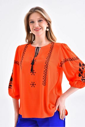 بلوز صورتی زنانه رگولار Genel Markalar - کد 854343209
