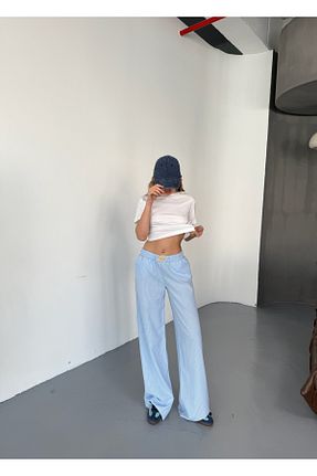 شلوار آبی زنانه پنبه ای BEJNA - کد 926572565