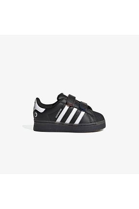 کفش اسنیکر مشکی بچه گانه پارچه ای adidas - کد 906409366