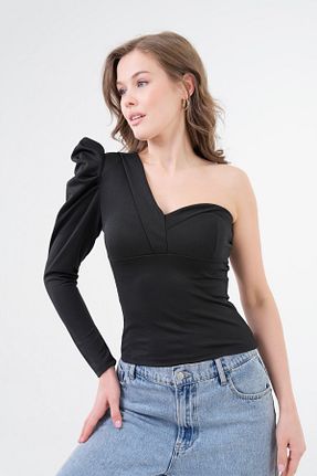 بلوز مشکی زنانه ساده lovebox - کد 51702190