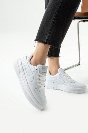 کفش اسنیکر سفید زنانه بند دار AlbiShoes - کد 926646420