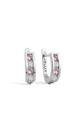 گوشواره نقره سفید بچه گانه 925 عیار jelux silver - کد 49582021