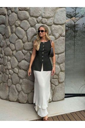 بلوز مشکی زنانه ساده Dier Moda - کد 922752370