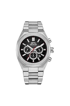 ساعت مچی طوسی مردانه 45 میلی متر Slazenger - کد 852844001