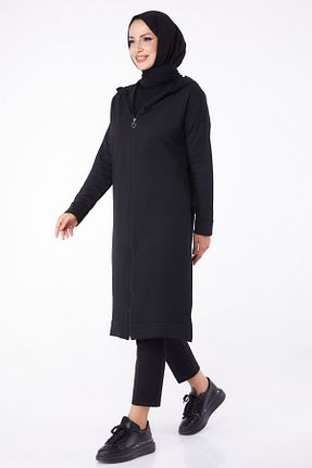 ترنچکت حجاب مشکی زنانه پنبه ای TOFİSA - کد 926675960