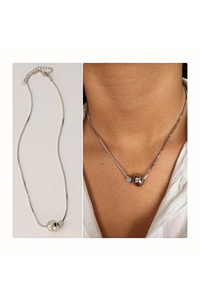 گردنبند استیل ( فولاد ) طوسی زنانه استیل (فولاد) Mimosa - کد 926704932