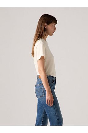 شلوار جین آبی زنانه پاچه ساده Levi