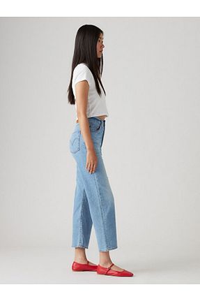 شلوار جین آبی زنانه پاچه ساده Levi