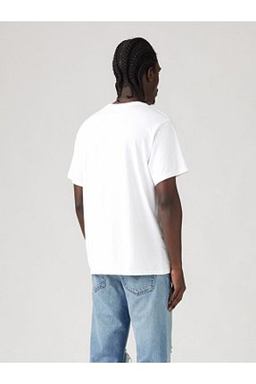 تیشرت سفید مردانه رگولار Levi