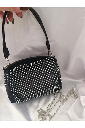 کیف دوشی مشکی زنانه چرم مصنوعی Bluebutik - کد 927578233