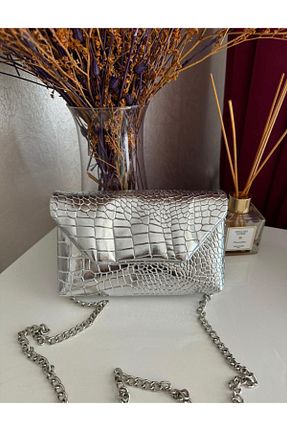 کیف دوشی طوسی زنانه چرم مصنوعی larosee - کد 926723618