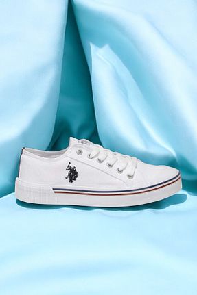کفش اسنیکر سفید زنانه بند دار U.S. Polo Assn. - کد 926726554