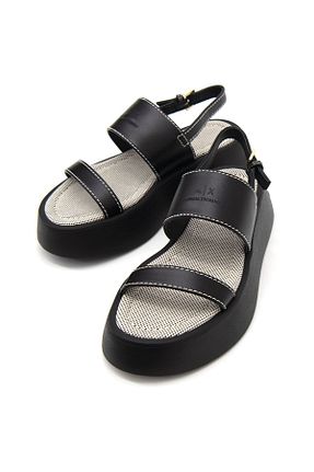 صندل مشکی زنانه پاشنه پر Armani Exchange - کد 926728768
