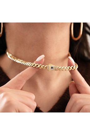 گردنبند طلا طلائی زنانه 14 عیار hakan mücevherat - کد 926755283