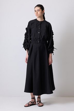 ست بالاتنه و پائین تنه حجاب مشکی زنانه نیمه فیت Touche Prive - کد 926728571